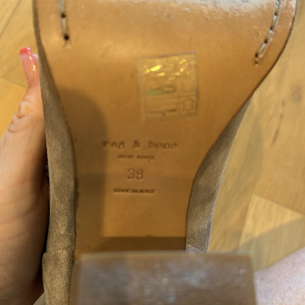 Rag And Bone Taupe Booties, Size 39 - image 7